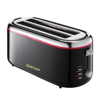Pop-up toaster 4 slices black model GOLDLINE COOL TOUCH ALT-032