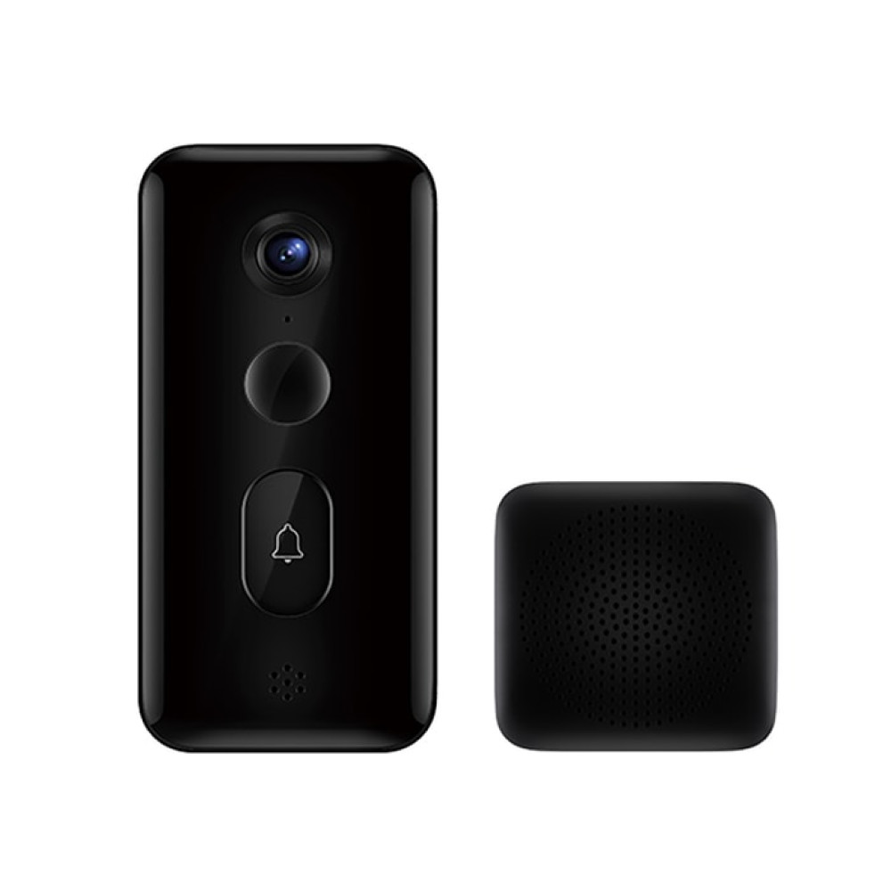 جرس الباب الذكي Xiaomi Smart Doorbell 3 - اللون الأسود ضمان لمدة سنة من شركة هاميلتون المستورد الرسمي