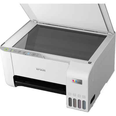 طابعة Epson EcoTank L3256 Wi-Fi 3 في 1 اللاسلكية - لون أبيض، ضمان لمدة ثلاث سنوات من المستورد الرسمي