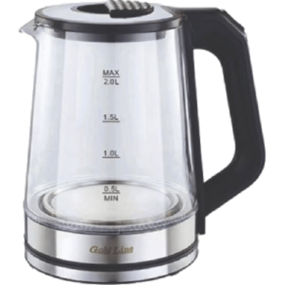 Removable glass teapot Gold line ATL-743 Pick Cup - one year warranty by the official importer