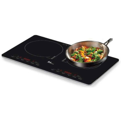 Double induction stove black SOL SL-8822-warranty by the official importer