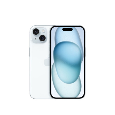 Cell phone Apple iPhone 15 256GB - blue color one year warranty by the official importer