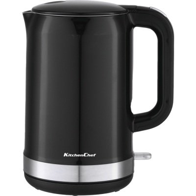 Removable kettle 1.7 liters KitchenChef 5250 - black color one year warranty by the official importer