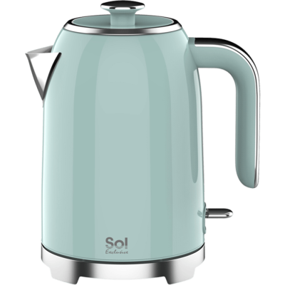 Electric kettle 1.7 liters pastel green color Sol SL-7006-warranty by the official importer