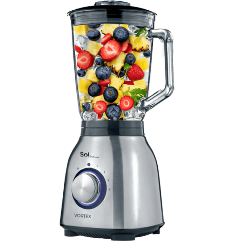 خلاط زجاجي 1.5 لتر Sol SL-1202-ضمان المستورد الرسمي