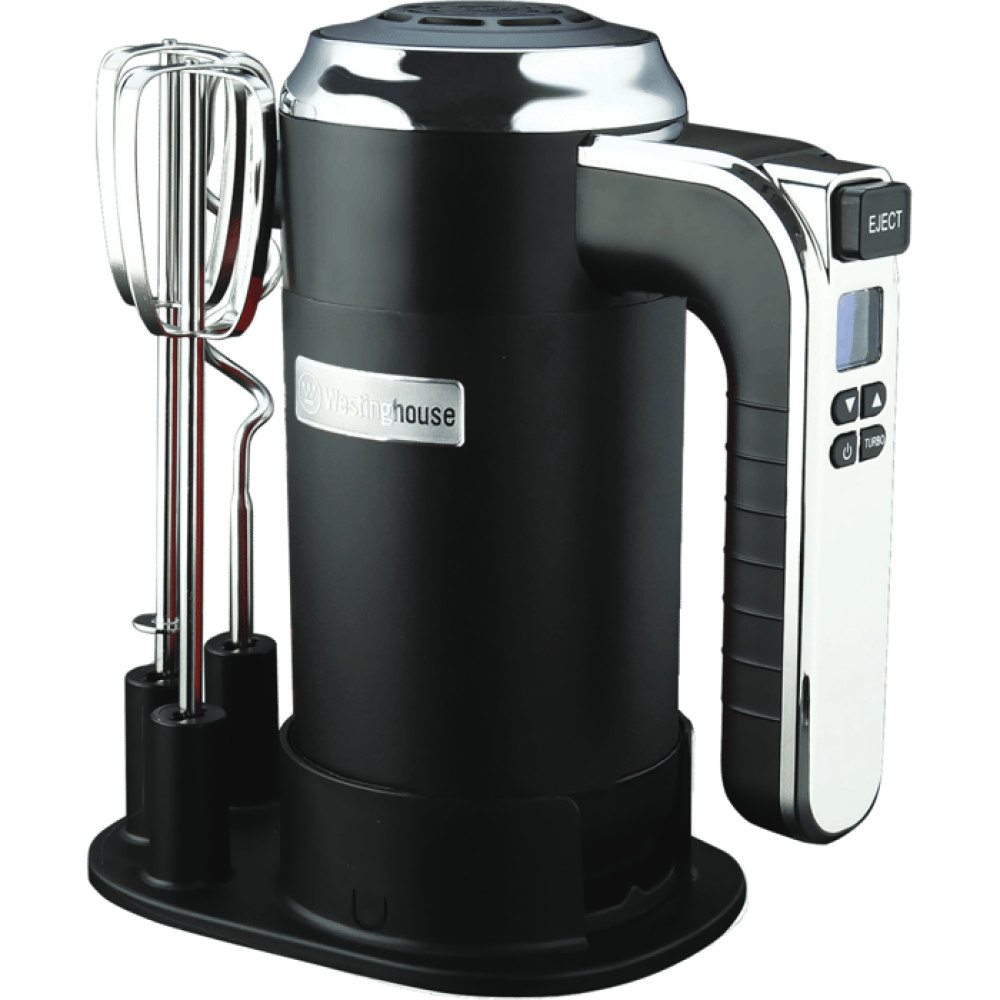 خلاط يدوي رقمي قديم Westinghouse WKHM-250BK - ضمان اللون الأسود من قبل المستورد الرسمي