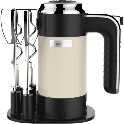 Westinghouse WKHM-250WH retro digital manual mixer - cream color warranty by the official importer