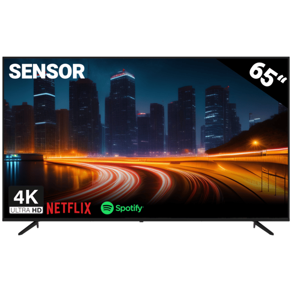  مستشعر تلفزيون ذكي 65 بوصة NE-65FLED 4K Android TV - ضمان من المستورد الرسمي 