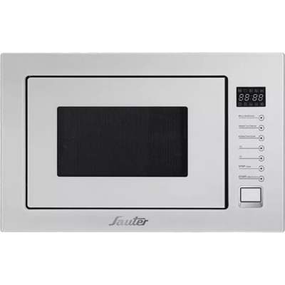Sauter MW6623W built-in digital microwave with grill 25 liters - white glass, warranty by the official importer