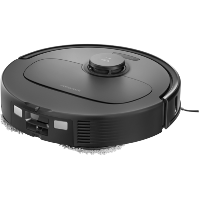المكنسة الكهربائية الروبوتية الذكية Roborock Qrevo S - لون أسود، ضمان لمدة عام من المستورد الرسمي