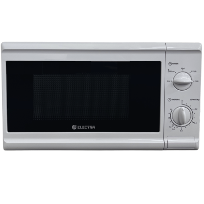 Mechanical microwave oven 20 liters Electra ELM720CPBW - white color warranty by Electra the official importer