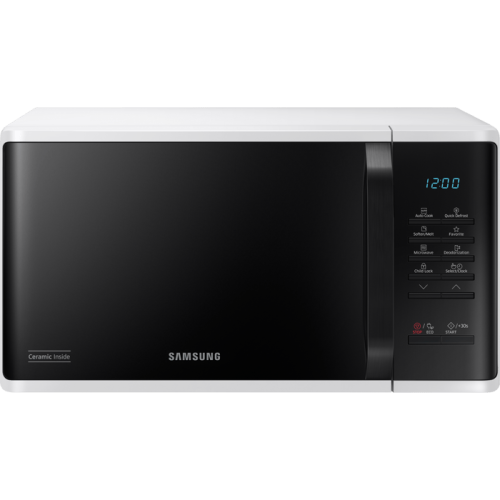 23-liter Samsung MS23K3513AW microwave oven - black color, three-year warranty by the official importer