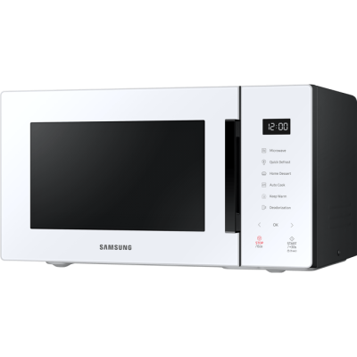  فرن ميكروويف Samsung BeSpoke MS23T5018AW سعة 23 لترًا - لون أبيض مع ضمان أسود لمدة ثلاث سنوات من المستورد الرسمي 