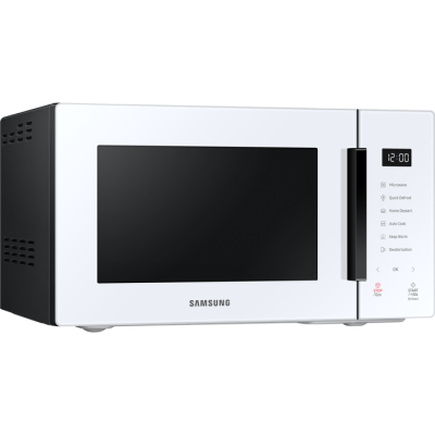  فرن ميكروويف Samsung BeSpoke MS23T5018AW سعة 23 لترًا - لون أبيض مع ضمان أسود لمدة ثلاث سنوات من المستورد الرسمي 