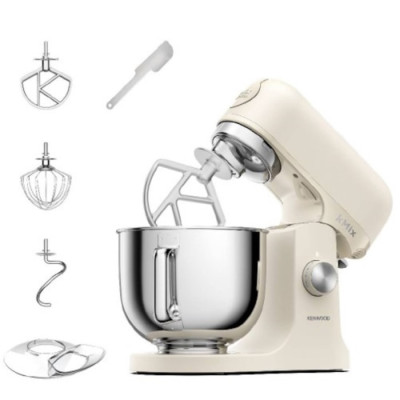 Professional mixer 5 liters Kenwood KMX753ACR - cream color warranty by the official importer