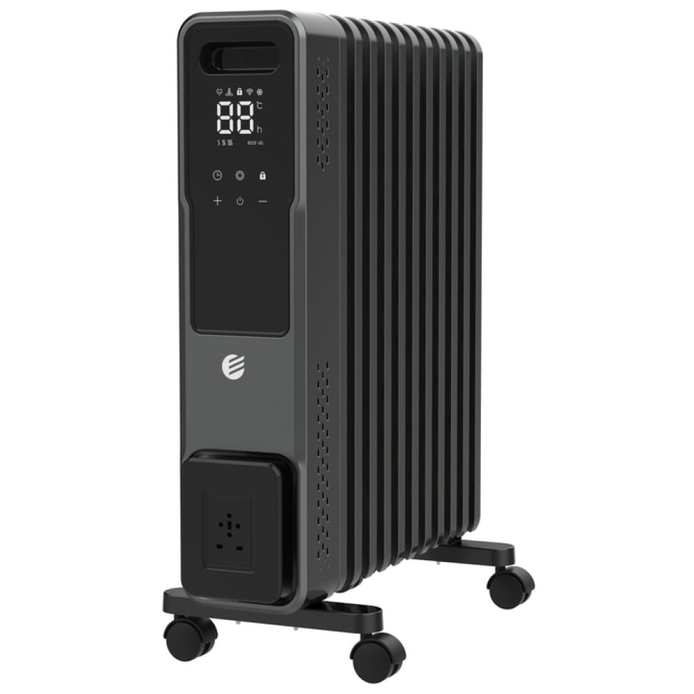 ردياتير زيت 11 ضلع محمي ديجيتال Electra HD9113W-L9QL WIFI - ضمان اللون الأسود من شركة إليكترا المستورد الرسمي
