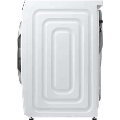  Front opening washing machine 9 kg Samsung WW90DG6U95LK AI Eco Bubble at a speed of 1400 rpm with an automatic filling tank - white color black door warranty by Samsung Israel 