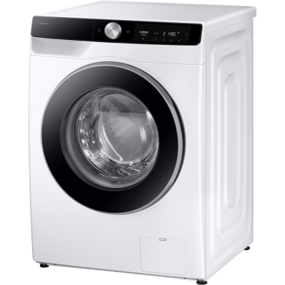  Front opening washing machine 9 kg Samsung WW90DG6U95LK AI Eco Bubble at a speed of 1400 rpm with an automatic filling tank - white color black door warranty by Samsung Israel 