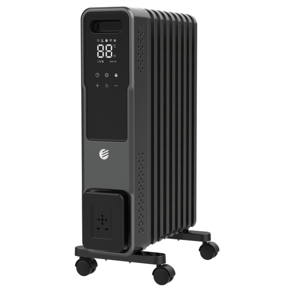  رديتر زيت 9 أضلاع محمي رقمي Electra HD9113W-L9QL WIFI - ضمان اللون الأسود من شركة Electra المستورد الرسمي 