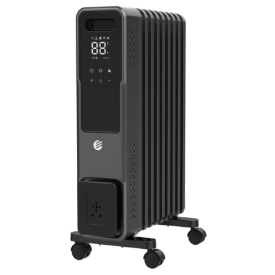 Oil radiator 9 ribs digital protected Electra HD9113W-L9QL WIFI - black color warranty by Electra the official importer