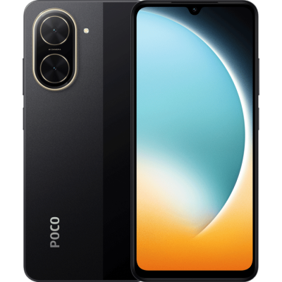 Xiaomi Poco C71 smartphone 128GB 4GB RAM - black color two years warranty by Hamilton the official importer
