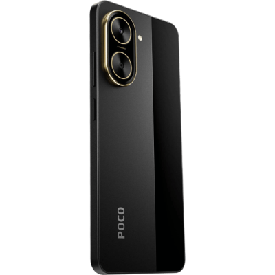 هاتف Xiaomi Poco C71 الذكي بذاكرة داخلية 128 جيجابايت وذاكرة وصول عشوائي سعتها 4 جيجابايت - لون أسود ضمان لمدة عامين من شركة هاميلتون المستورد الرسمي