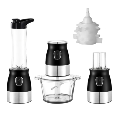  Food chopper 4 in 1 - Electra BL - 816 - stainless steel finish in black combination 