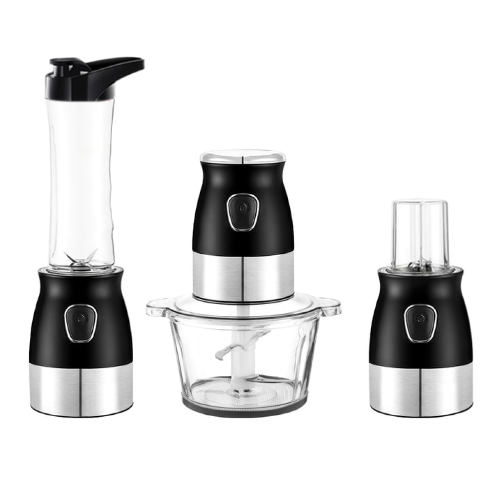  Food chopper 4 in 1 - Electra BL - 816 - stainless steel finish in black combination 