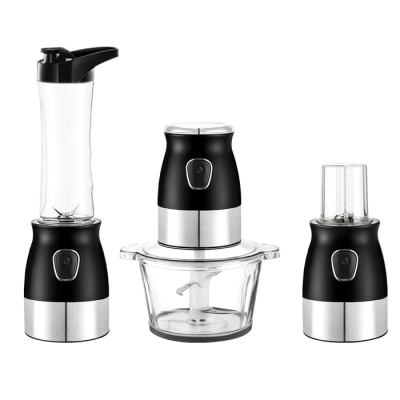 Food chopper 4 in 1 - Electra BL - 816 - stainless steel finish in black combination