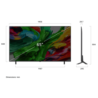 تلفزيون ذكي LG 65 بوصة QNED 65QNED86A6A AI تلفزيون ذكي 4K - ضمان من المستورد الرسمي