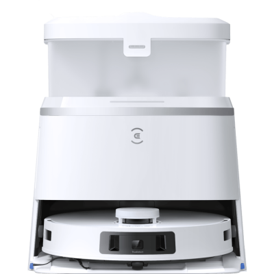 Smart robotic vacuum with docking station Ecovacs Deebot T30 Pro Omni – white color, 2‑year warranty by Ronlight (official importer)