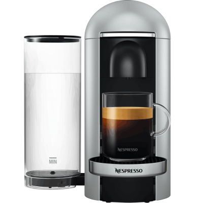Nespresso Vertuo Plus Coffee Machine GCB2 – Silver – One-Year Warranty – Official Importer