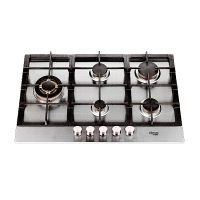 Firegas Hi-Tech Built-In Gas Hob 90 Cm, 5 Burners, Stainless Steel.