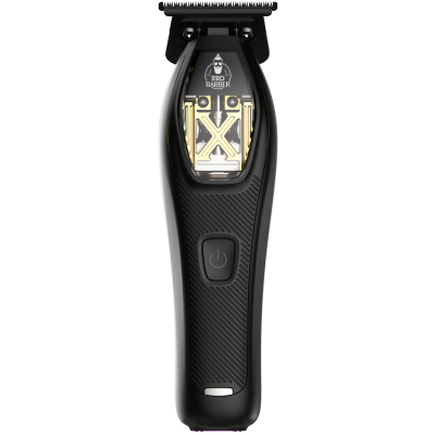 برو باربر ماكينة قص شعر احترافية قابلة للشحن Trimmer ZX-02 – بتشطيب أسود مع ذهبي، مع ضمان من المستورد الرسمي.