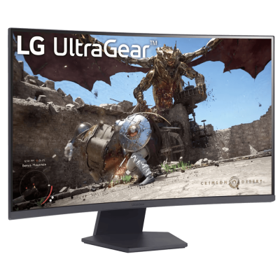 إل جي UltraGear 32GS60QC-B شاشة ألعاب منحنية 32 بوصة تدعم FreeSync لوحة VA دقة QHD زمن استجابة 1 مللي ثانية معدل تحديث 180 هرتز اللون أسود - ضمان ثلاث سنوات من المستورد الرسمي