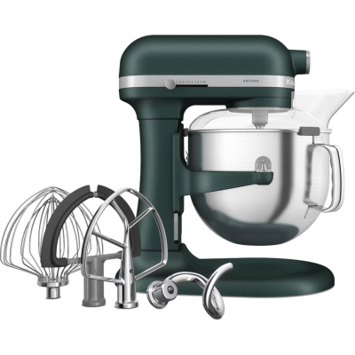 KitchenAid Mixer with 6.6L Stainless Steel Bowl Plus 5KSM70SHXEPP Model - Warranty by the Official Importer - Bottle Green Color