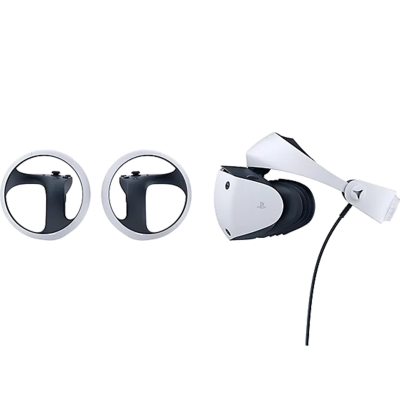  سوني بلايستيشن VR2 مجموعة نظارات الواقع الافتراضي – سنة ضمان من المستورد الرسمي – اللون أبيض 