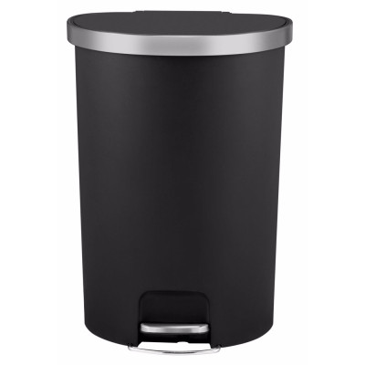 Food Appeal-EKO Half-Round Trash Bin 55L, Matte Black