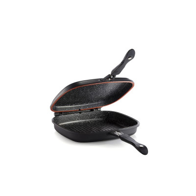 Food Appeal 32" Double Grill Pan BLACK MARBLE