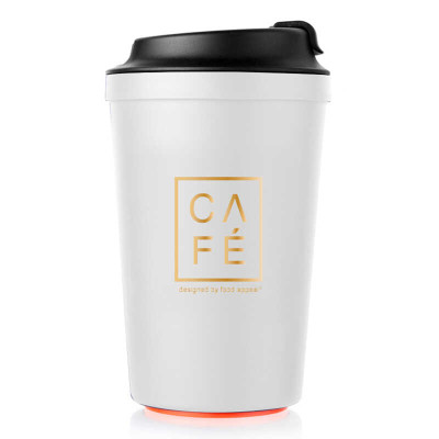 Food Appeal Coffee Mug with Non Slip Suction Base 340ml, White