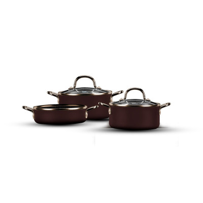 Food Appeal EVERYDAY PLUS MINI 5Piece Cookware Set, Dark Brown