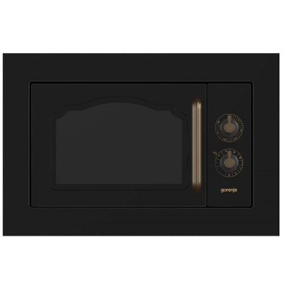 Gorenje Built-in Microwave Retro Design 39 cm Model BM235 CLB – Black Door – Warranty by the Official Importer