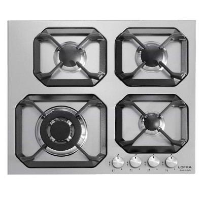Lofra gas cooktop HLS6G0 4 burners – stainless steel finish – official importer warranty