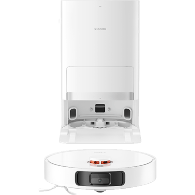مكنسة روبوتية مع وظيفة المسح ومحطة تفريغ أوتوماتيكية Xiaomi Robot Vacuum X20 Plus – باللون الأبيض، ضمان سنتين