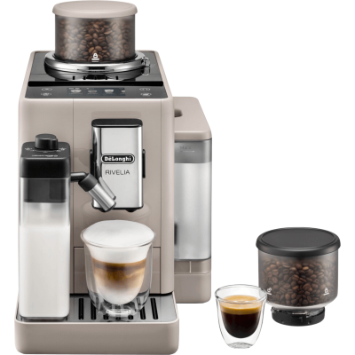 Delonghi Rivelia EXAM440.55.BG automatic espresso machine – cream color, 2-year warranty by the official importer