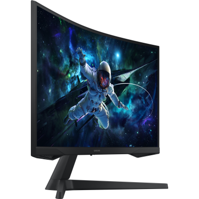 سامسونج أوديسي G5 S27CG552EM شاشة ألعاب منحنية 27 بوصة دقة QHD تقنية VA تردد 165Hz FreeSync زمن استجابة 1 مللي ثانية – ثلاث سنوات ضمان من المستورد الرسمي، اللون الأسود