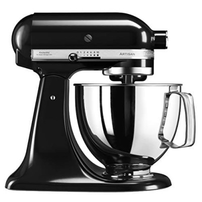 KitchenAid Artisan Stand Mixer with 4.8L Stainless Steel Bowl Model 5KSM125IOB/EOB Black – 1-Year Warranty by Neofan, the Official Importer