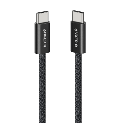 أنكر كابل USB-C إلى USB-C بقدرة 240 واط لون أسود