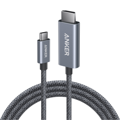 أنكر كابل USB-C إلى HDMI بطول 1.8 متر لون أسود
