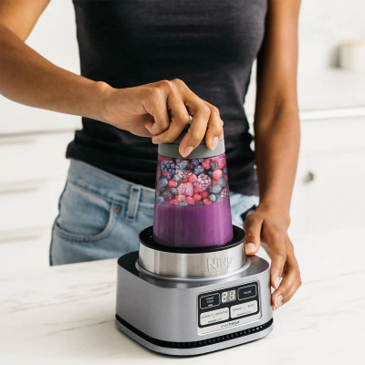 نينجا خلاط POWER NUTRI™ DUO، بقوة 1100 واط٫ فضي